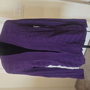 Croft & Barrow Cardigan in purple size medium